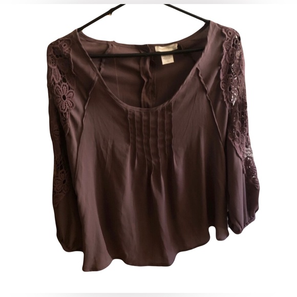 Brown Womens Blouse Top Size S - Picture 2 of 4